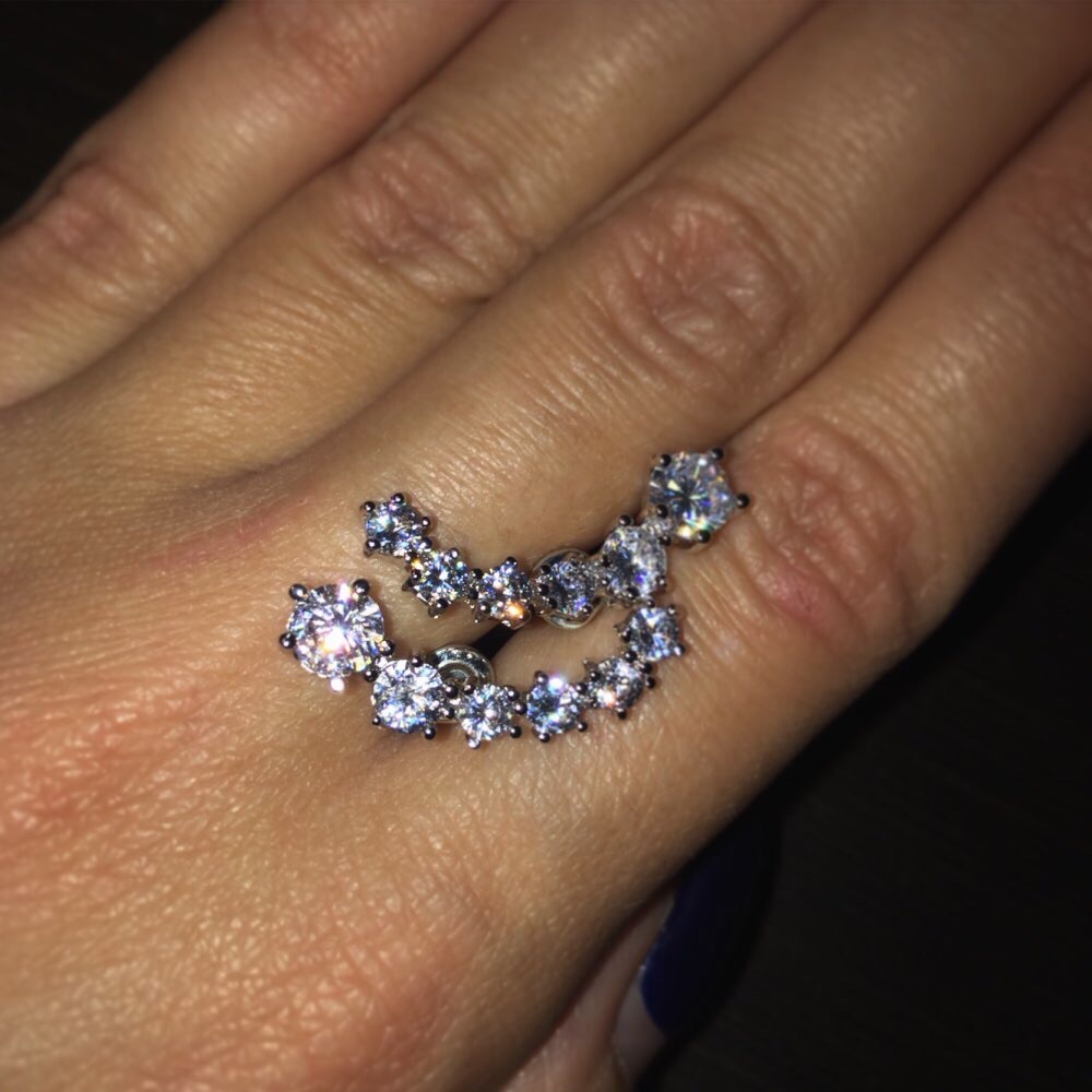 Stars Crystal Stars Earrings. SALE, NO OFFERS ❗️ - Picture 3 of 3